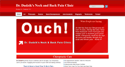 Desktop Screenshot of dudzikchiropractic.com